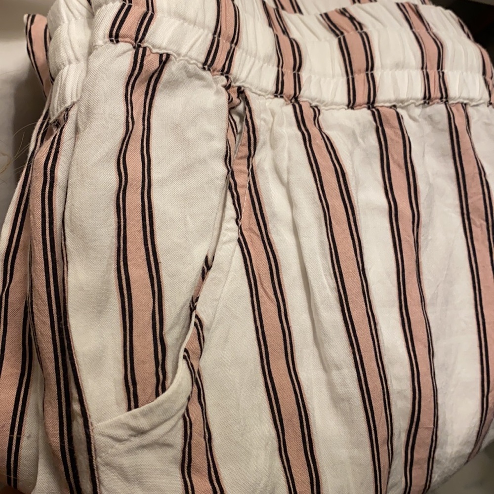Topshop | Striped Drawstring Waist Casual Pants and Top - Picture 12 of 16